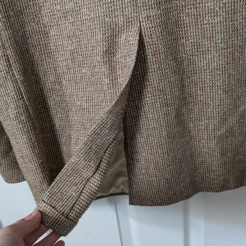 Vintage 70s ACTWU Tweed Double Button Sport Coat by Stanley Blacker‎ for The Bon